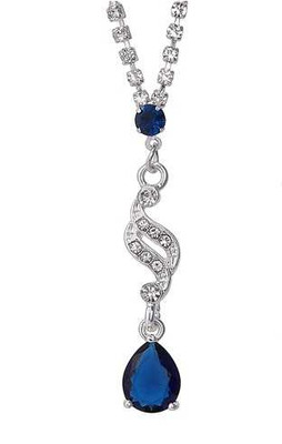 Sapphire CZ Teardrop Bridesmaid and Prom Jewelry