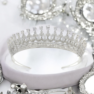 Radiant CZ Quinceanera and Wedding Tiara Crown hp9887 Radiant CZ Quinceanera and Wedding Tiara Crown hp9887