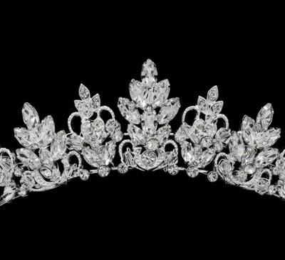 Petite Multi Peak Rhinestone Wedding Tiara hp6689