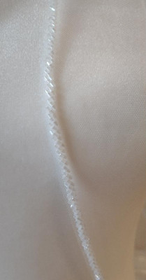 Frosted Bugle Bead Regal Cathedral Wedding Veil with Extra Width Frosted Bugle Bead Regal Cathedral Wedding Veil with Extra Width