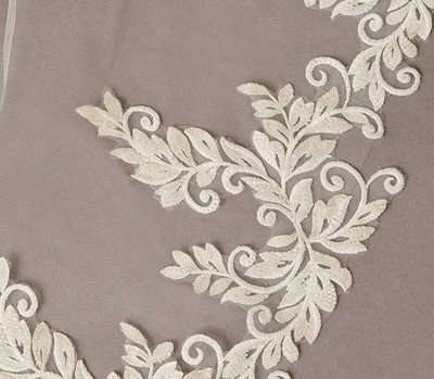 Gorgeous Beaded Lace Royal Cathedral Wedding Veil Envogue V2597RC Gorgeous Beaded Lace Royal Cathedral Wedding Veil Envogue V2597RC