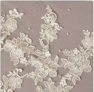 Lace Royal Cathedral Wedding Veil with Pearls Envogue V2594RC Lace Royal Cathedral Wedding Veil with Pearls Envogue V2594RC