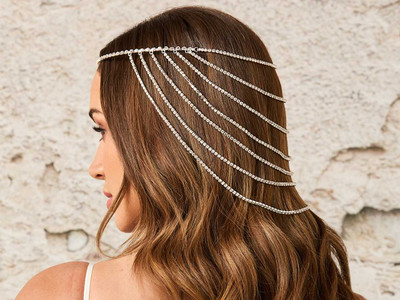 Rhinestone Strand Bridal Headpiece Envogue HJ2532 Rhinestone Strand Bridal Headpiece Envogue HJ2532