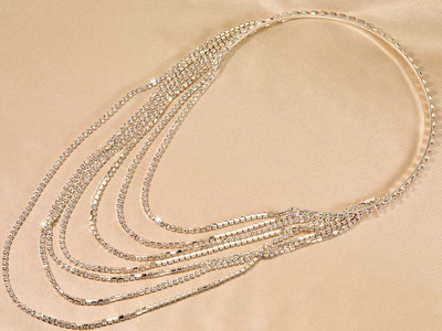 Rhinestone Strand Bridal Headpiece Envogue HJ2532 Rhinestone Strand Bridal Headpiece Envogue HJ2532