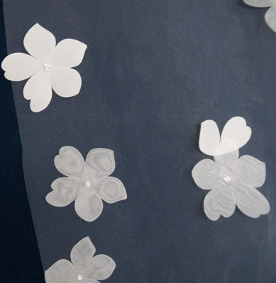 Royal Cathedral Wedding Veil with Scattered 3D Flowers CF902 Royal Cathedral Wedding Veil with Scattered 3D Flowers CF902