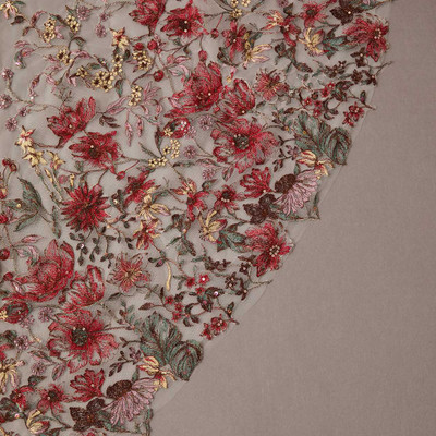 Multi Colored Lace Royal Cathedral Wedding Veil Envogue V2576RC Multi Colored Lace Royal Cathedral Wedding Veil Envogue V2576RC
