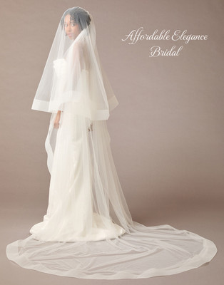 Two Layer Horse Hair Royal Cathedral Wedding Veil V2580RC Two Layer Horse Hair Royal Cathedral Wedding Veil V2580RC