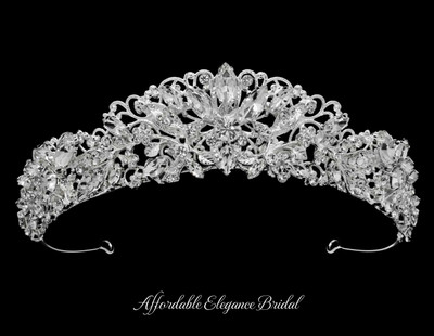 Glamorous Crystal Rhinestone Wedding Tiara hp6342 Glamorous Crystal Rhinestone Wedding Tiara hp6342