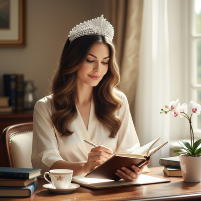 Regal Pearl and Rhinestone Wedding and Quinceanera Tiara