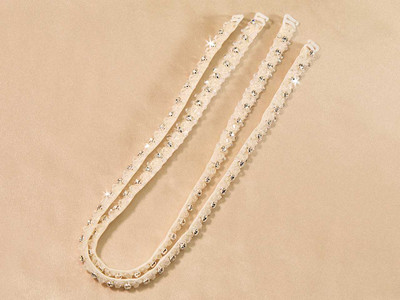 Crystal and Rhinestone Beaded Straps for Wedding Dress ST2554 Crystal and Rhinestone Beaded Straps for Wedding Dress ST2554