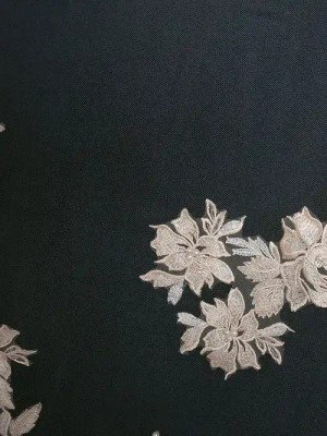 Waltz Length Wedding Veil with Rum Pink Lace C567