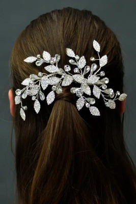 Sparkling Crystal Vine Bridal Hairclip E273