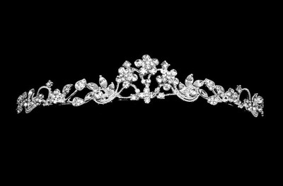 Dainty Crystal Flower Girl or Communion Tiara 4057 Dainty Crystal Flower Girl or Communion Tiara 4057