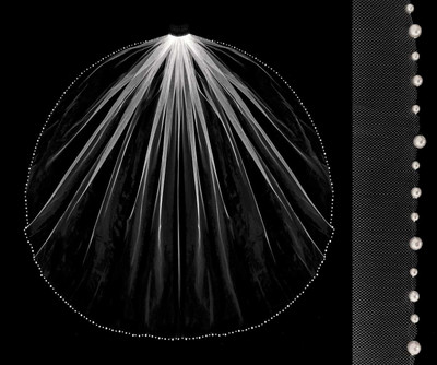 First Communion Veil with Pearl Edge 3287C