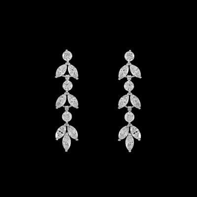 Elegant CZ Wedding Jewelry Set with Bracelet in Silver Plating