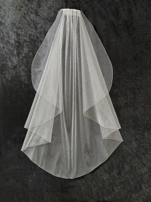 Silver or Gold Angel Dust Knee Length Wedding Veil V6904 Silver or Gold Angel Dust Knee Length Wedding Veil V6904