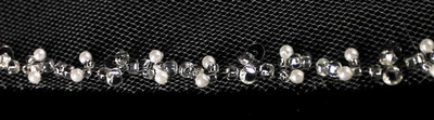 Extra Wide Royal Cathedral Wedding Veil with Beaded Pearl Edge Extra Wide Royal Cathedral Wedding Veil with Beaded Pearl Edge