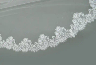 Mantilla Style Royal Cathedral Wedding Veil Chantilly Lace E1478L