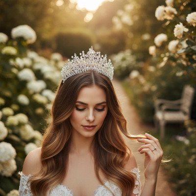 Crystal Elegance Wedding and Quinceanera Tiara hp3552