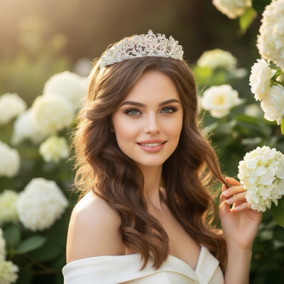 Crystal Wedding and Quinceanera Tiara in Silver hp1421