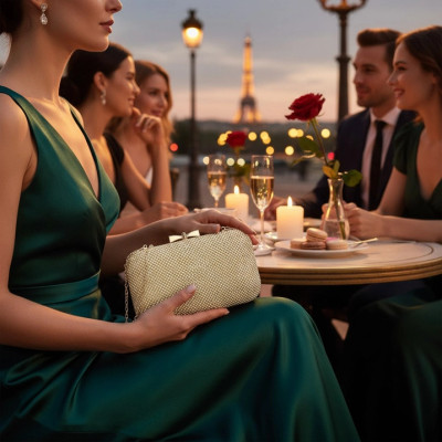 Gold Crystal Wedding Clutch Purse P3584 Gold Crystal Wedding Clutch Purse P3584