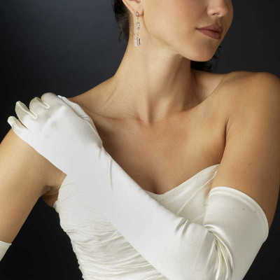 Opera Length Satin Bridal and Formal Gloves