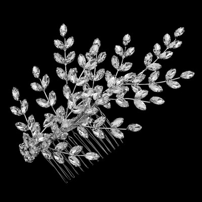 Large Marquise Rhinestone Bridal Hair Comb C171