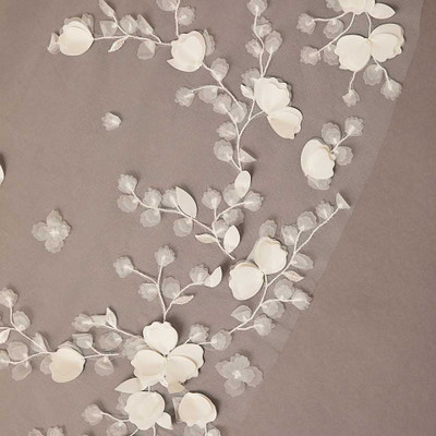 3D Flower Royal Cathedral Wedding Veil Envogue V2696RC