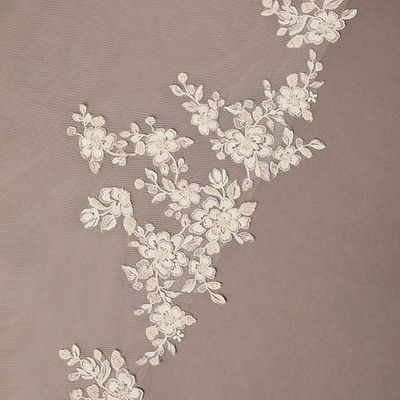 Luxe Tulle Royal Cathedral Lace Wedding Veil Envogue V2682RC-L