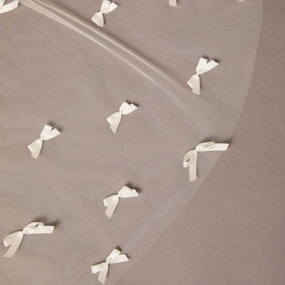 Satin Bows Royal Cathedral Wedding Veil Envogue V2679WRC-L