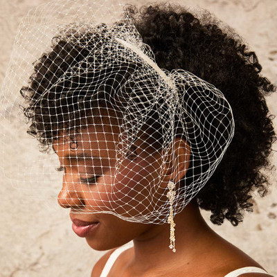 Vintage Style Birdcage Veil Bridal Headband Envogue CV2661R