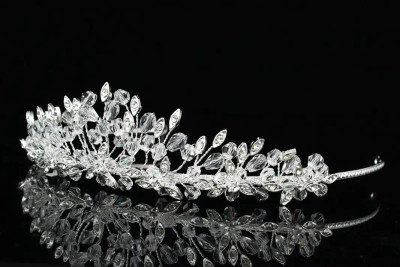 Crystal Elegance Silver Plated Wedding Tiara hp829