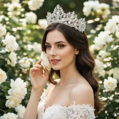 Regal Crystal Extravagance Wedding and Quinceanera Tiara hp3866