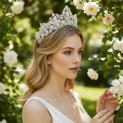 Regal Crystal Extravagance Wedding and Quinceanera Tiara hp3866