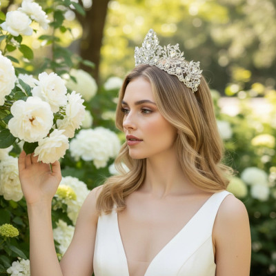 Regal Crystal Extravagance Wedding and Quinceanera Tiara hp3866