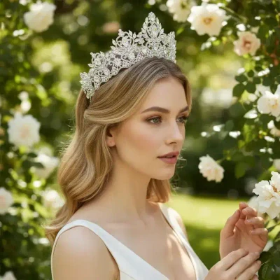 Regal Crystal Extravagance Wedding and Quinceanera Tiara hp3866