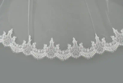 Two Layer Lace Regal Cathedral Drop Wedding Veil E1640