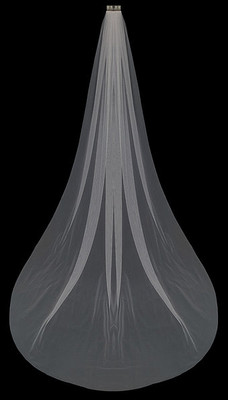 Silky Soft Tulle Royal Cathedral Wedding Veil V2380R