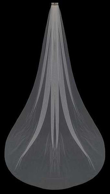 Silky Soft Tulle Cathedral Wedding Veil V2380C