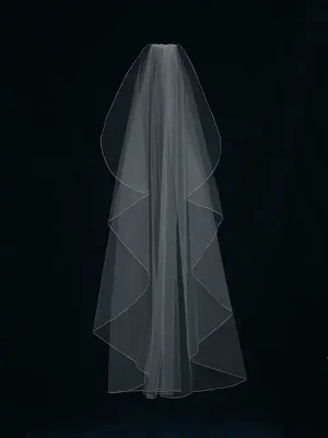 Angel Cut Extra Full 56" Long Waltz Length Custom Wedding Veil
