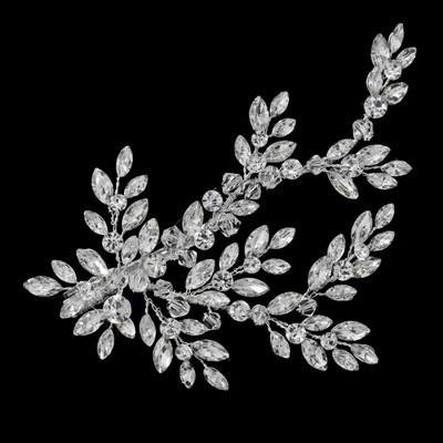 Crystal and Rhinestone Vine Wedding Hair Clip CL2451