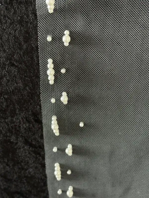 Two Layer Pearl Edge Waltz Length Wedding Veil C645