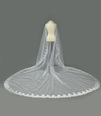  Chantilly Lace Mantilla Royal Cathedral Wedding Veil Elena E1643