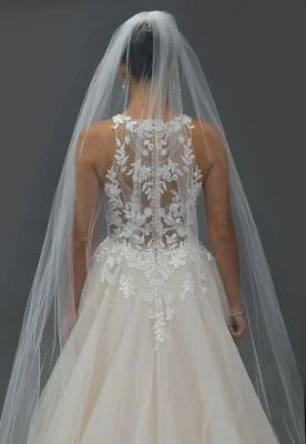Crystal Beaded Royal Cathedral Wedding Veil E1634