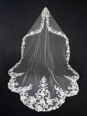 Lace Mantilla Royal Cathedral Wedding Veil CF961