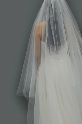  Two Layer Foldover Regal Cathedral Wedding Veil V105LL