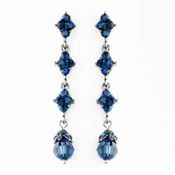 Blue Teardrop Jewelry | Necklace Earrings | Bridesmaids Brides Gifts -  Glitz And Love