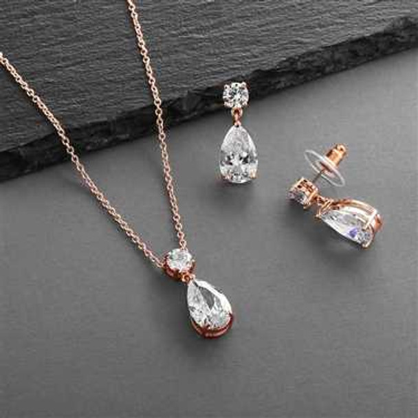 Amazon.com: OTTFF Bridesmaid Necklace Earrings Jewelry Set for Bridesmaids,  18K Gold Plated/Rose Gold Plated/Silver Plated with Crystal  Rhinestone,1-4-6-8 Sets Choise for Wedding Gift: Clothing, Shoes & Jewelry