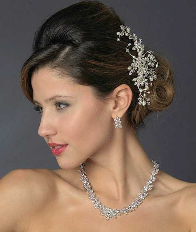 Freshwater Pearl and Crystal Wedding Hair Comb