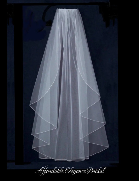 Angel Cut Extra Full Knee or Cathedral Length Custom Wedding Veil